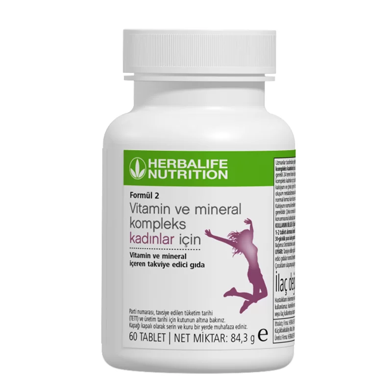 F2 Vitamin ve Mineral Kadınlar için 60 Tablet